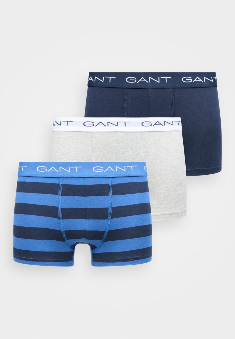 GANT STRIPED TRUNK 3 PACK - Boxerky - rich blue