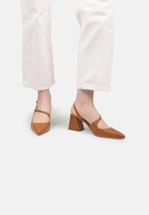 IRENE WITH STRAPS - Pantofi clasici cu toc - brown