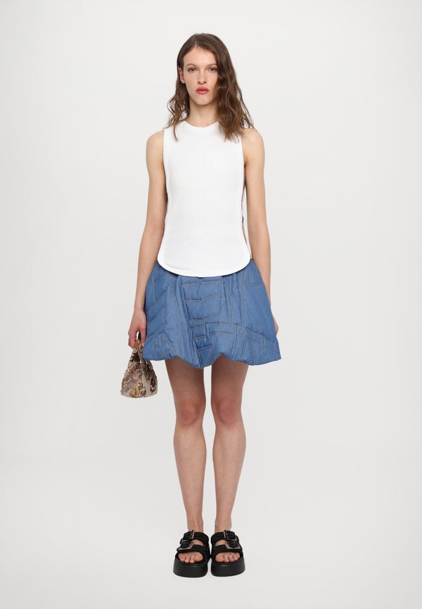 QUILTED MINI SKIRT - Mini skirt2