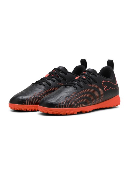 PUMA FUTURE 9 PLAY TT JR UNISEX - Turf football boots - black-glowing red-strong gray — photo 2