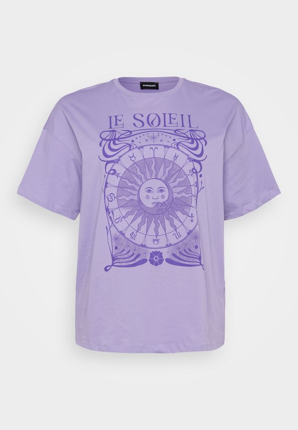Print T-shirt - twilight purple2