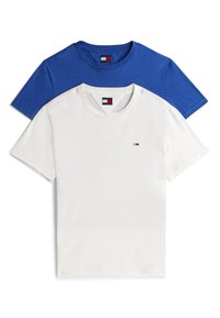 SLIM TEE 2 PACK - Basic póló - ecru/tempo blue