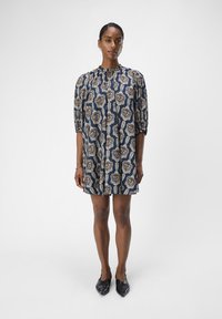 Object OBJEMMI DRESS - Vapaa-ajan mekko - black/white sand