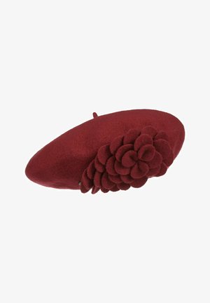 Lierys AGRIS FLOWER BASKE - Beanie - bordeaux