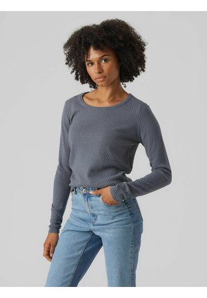 Vero Moda VMCARE STRUCTURE O-NECK GA NOOS - Pullover - stormy weather