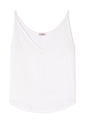 Oltre, TOP CON SCOLLO A V - Top - bianco
