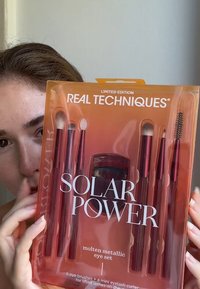 Real Techniques SOLAR POWER MOLTEN METALLIC EYE SET - Kwastenset