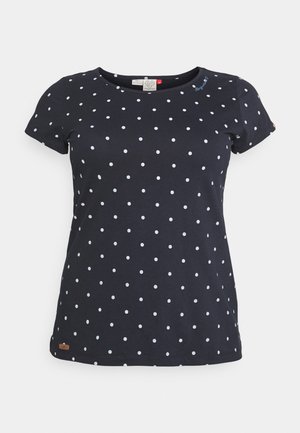 MINT DOTS - Print T-shirt - navy