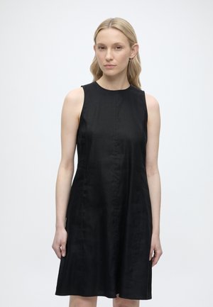 Marc O'Polo DRESS, SHORT LENGTH, CLEAN LOOK, TOPSTITCHING DETAILS, PARTITION SEAMS - Denné šaty - black