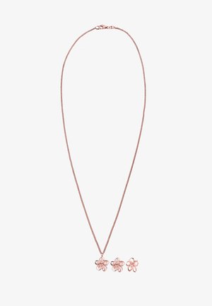 Elli JEWELRY SET FLOWER - Ohrringe - rose gold-coloured