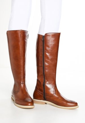 Pier One by Zalando Høje støvler/ Støvler - cognac
