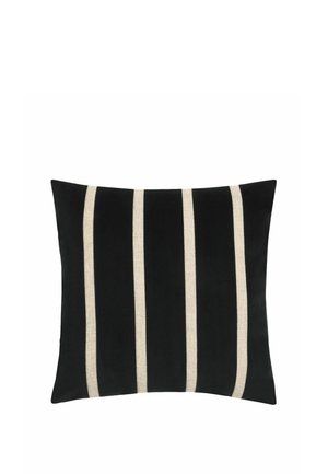 Next, 50X50CM VELVET PANEL STRIPE - Scatter cushion - black white