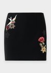 WESTERN AMOUR DORIS SKIRT - Minirock - black