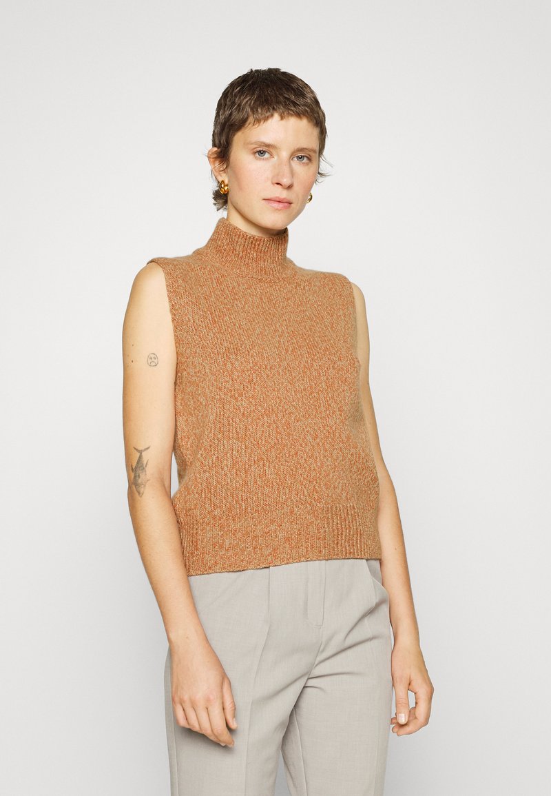 Rifò MATILDE CASHMERE VEST Jumper chanteclaire orange pesca/orange
