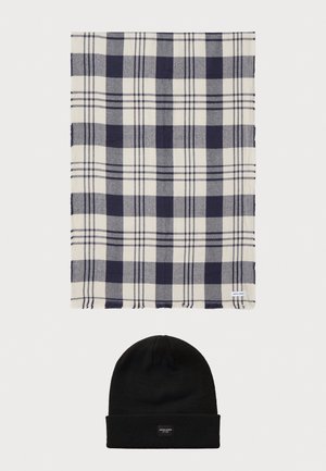 GIFTBOX UNISEX SET - Schal - navy blazer pack:black beanie