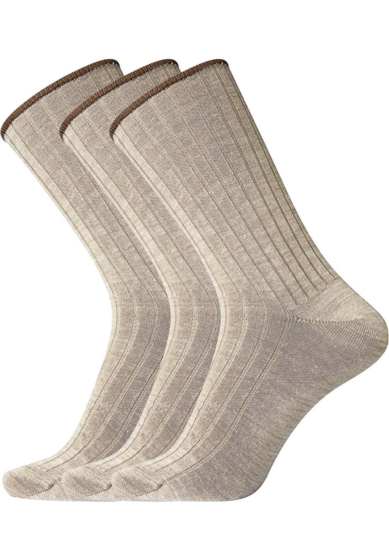 Dovre 3 PACK  - Socks - light sand