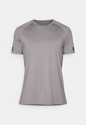 Björn Borg PANEL - Print T-shirt - grey