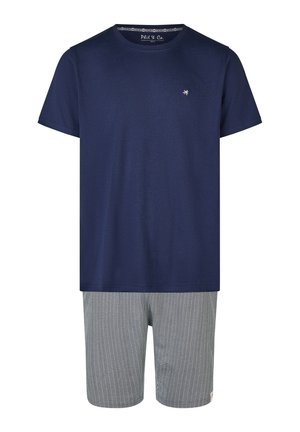 SET - Pyžamová sada - dunkelblau weiß