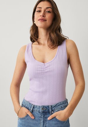 Ellos Collection, LEIBCHEN AUS POINTELLE. - Top - purple
