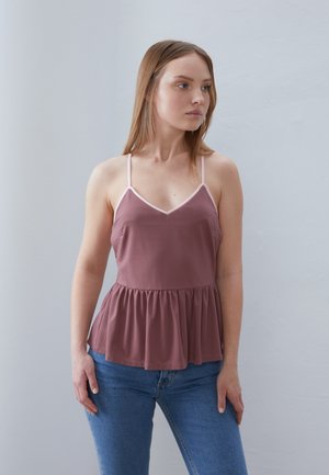 Anna Field Top - purple/light pink