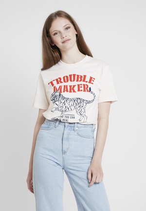 LADIES TROUBLEMAKER TEE - Print T-shirt - rose