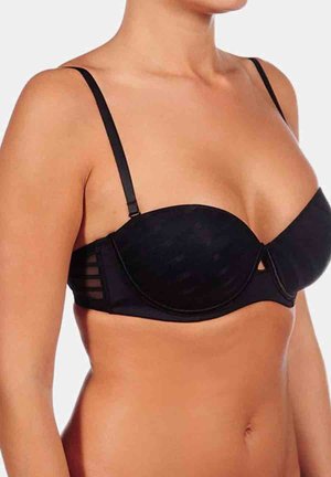 LIVIA - Sujetador sin tirantes/multiescote - nero