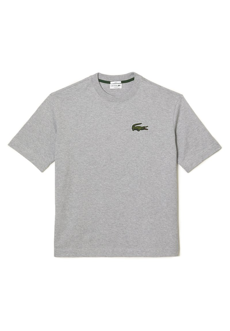 Lacoste T-shirt basic grijs gemêleerd