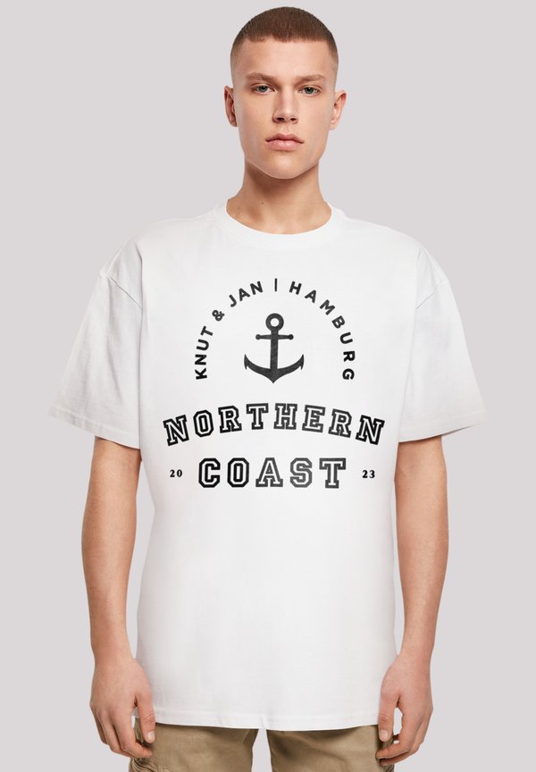 NORTHERN COAST NORDSEE KNUT & JAN HAMBURG - T-Shirt print - weiß