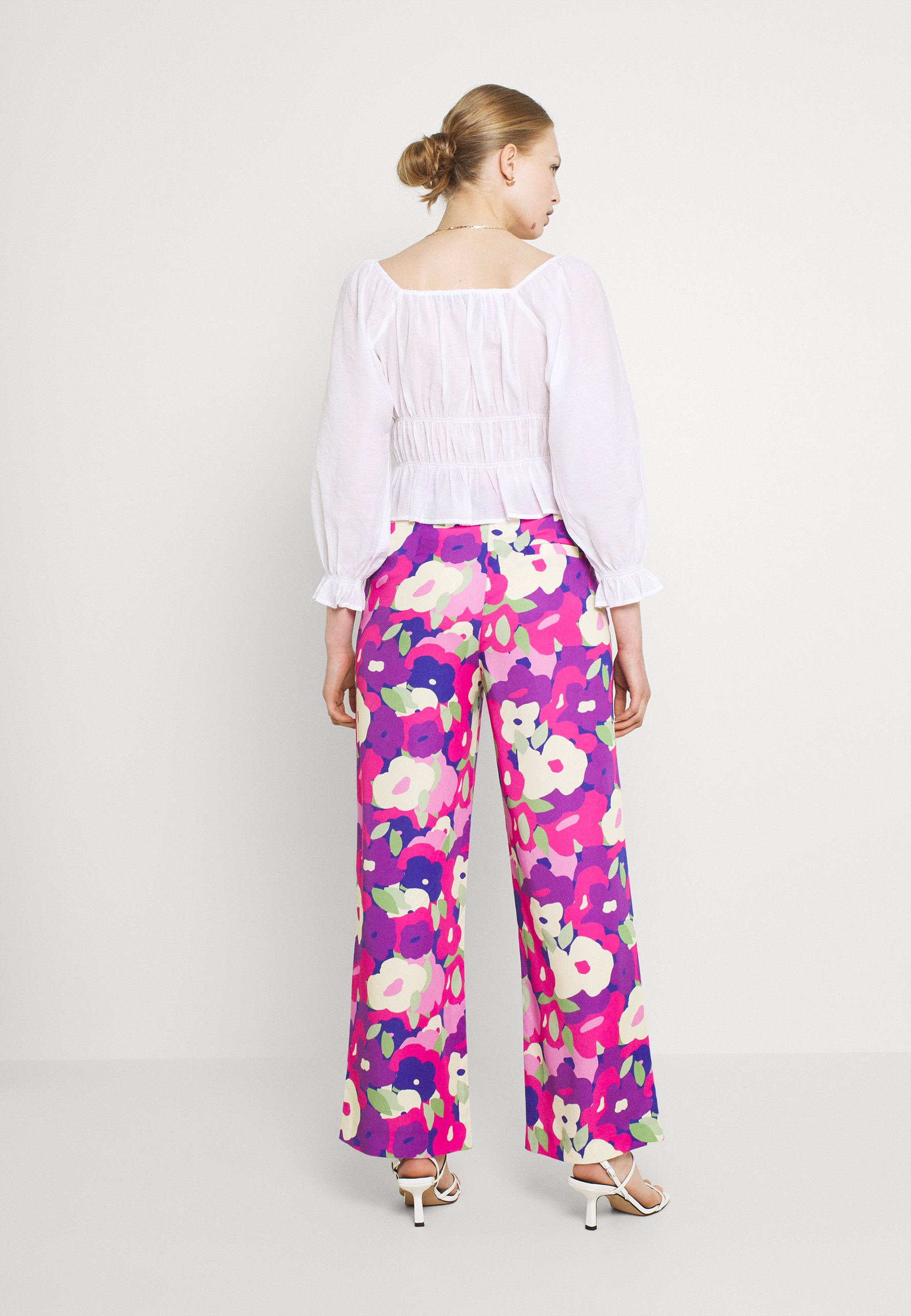 Monki Trousers - lilac purple bright 