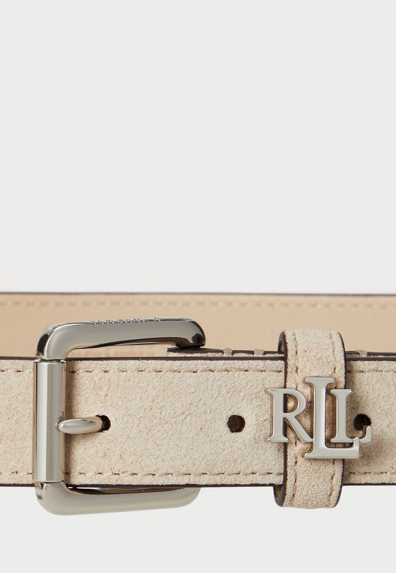 Lauren Ralph Lauren LOGO KEEPER SUEDE SKINNY BELT Belt sand