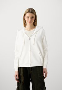 GAP - NEW HOODIE - Vetoketjullinen college - off white Pienoiskuva 1