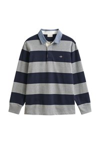 STRIPE HEAVY RUGGER - T-shirt à manches longues - grey melange