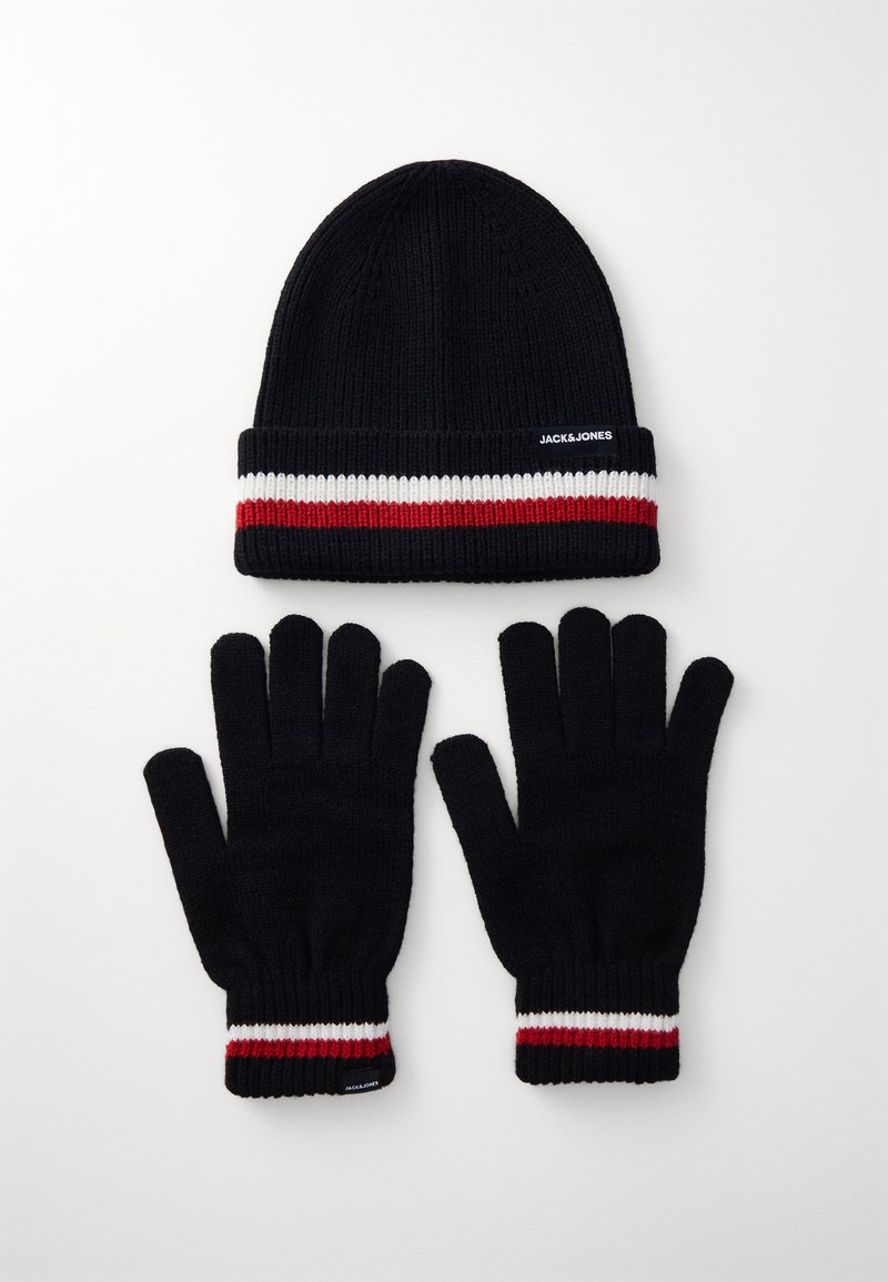 Jack & Jones JACMAKE GIFTBOX UNISEX SET - Sõrmkindad - black