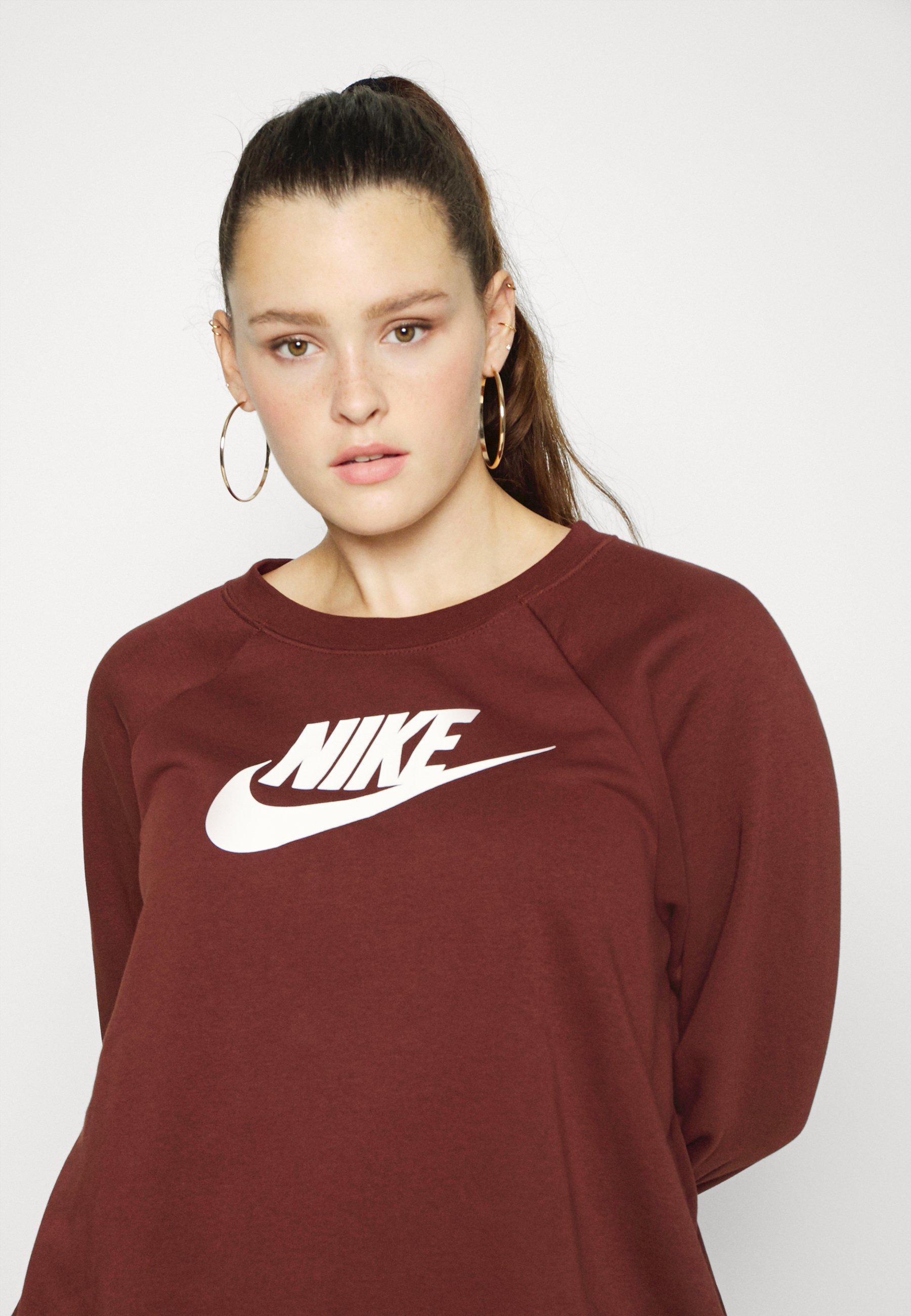nike womens plus crew neck long sleeve sweatshirt
