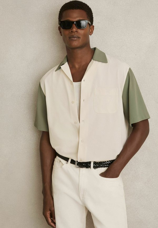 PEZA-BLOCK CUBAN-COLLAR - Hemd