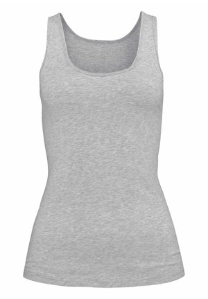 H.I.S 2 PACK - Unterhemd/-shirt - grau meliert schwarz