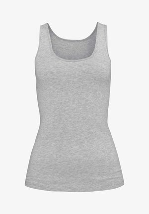 H.I.S 2 PACK - Unterhemd/-shirt - grau meliert schwarz