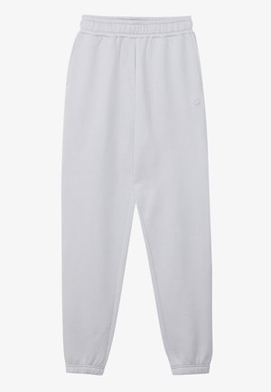 OVERSIZED TRACKSUIT BOTTOMS WITH CUFFED ANKLE - Treniņtērpa apakšdaļas - mottled light grey