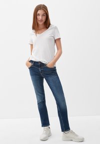 QS Slim fit jeans - dunkelblau