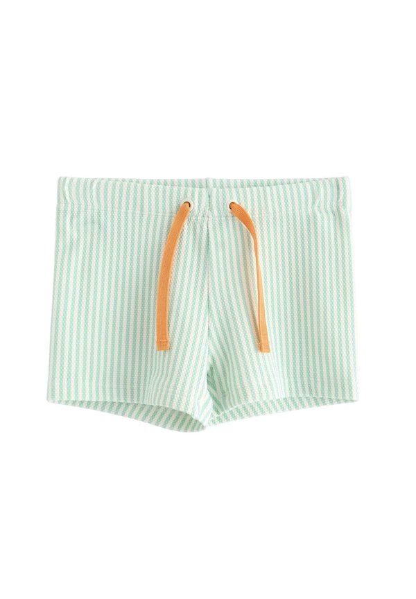 WITH CRINKLED STRUCTURE - Badeshorts - light dusty turquoise