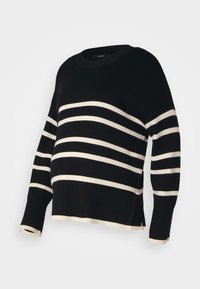 VMMSABA O NECK STRIPE  - Pulover - black/birch