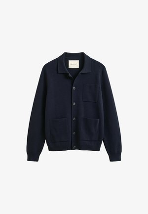 GANT, GANT MILANO KNIT CARDIGAN - Chaqueta de punto - evening blue