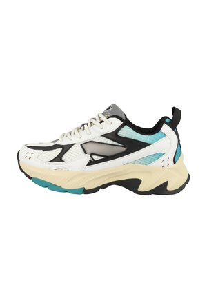 Sneakers laag - white aqua cream