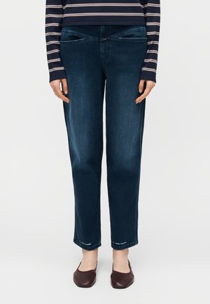 PEDAL PUSHER - Jeans Tapered Fit - dark blue