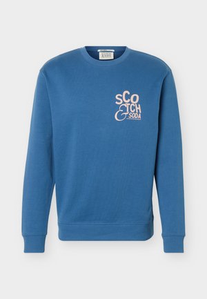 Scotch & Soda, LEFT CHEST ARTWORK REGULAR FIT - Felpa - ensign blue