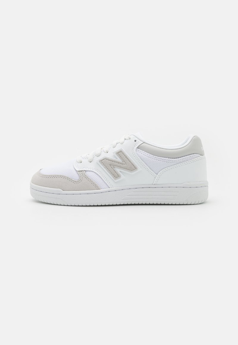 New Balance BB480 UNISEX - Sneakers basse - white/light grey melange