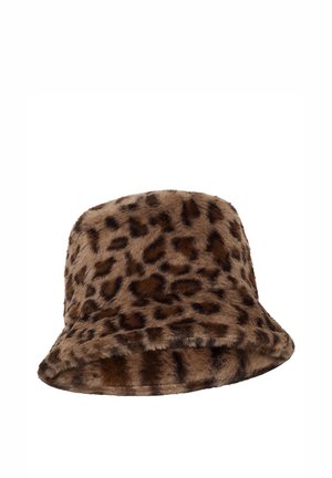 Kaffe, KAROWAN ADJUSTABLE BUCKET HAT - Chapeau - dark brown leopard