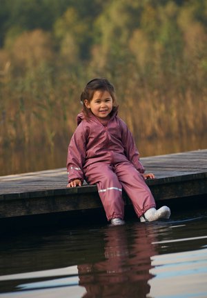 CeLaVi, RAINWEAR SET - ALL OVER PRINT, WITH FLEECE - Pantalon de pluie - rose brown