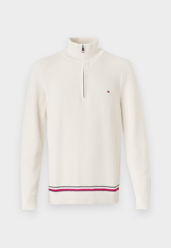STRUCTURE GLOBAL STRIPE ZIP - Jumper - ivory petal2