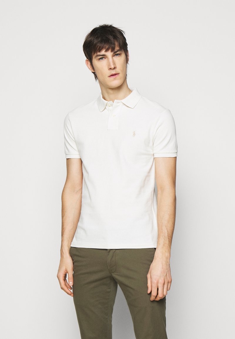 Polo Ralph Lauren SLIM FIT MESH POLO SHIRT - Polo - antique cream